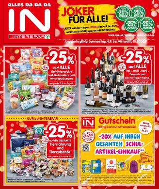 Titelbild des Prospekts von INTERSPAR WIEN