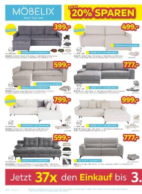 Titelbild des Prospekts von Möbelix