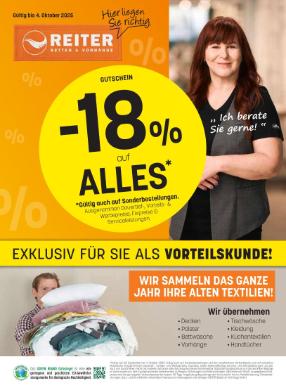 Titelbild des Prospekts von Betten Reiter