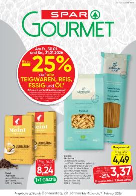 Titelbild des Prospekts von SPAR Gourmet