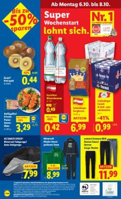 Titelbild des Prospekts von Lidl Österreich