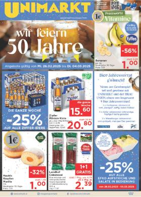 Titelbild des Prospekts von Unimarkt Nord