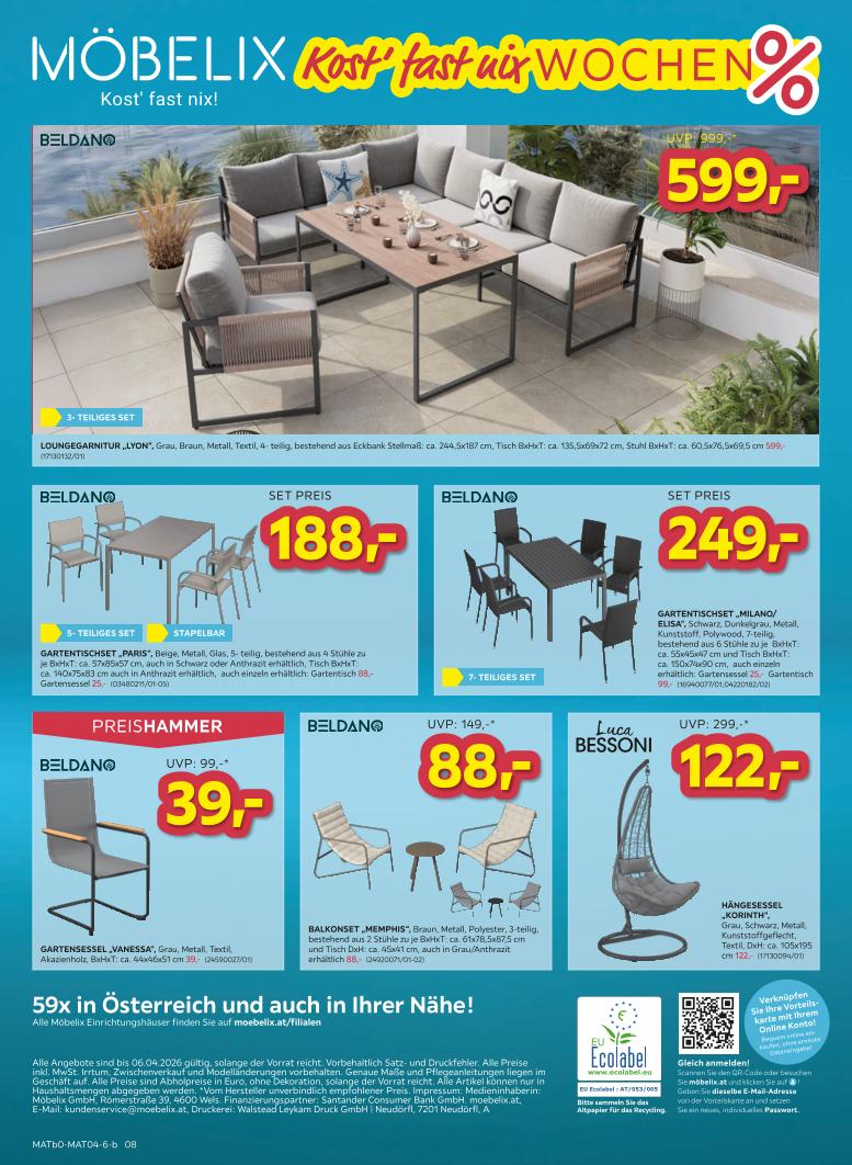 Prospekt von Möbelix