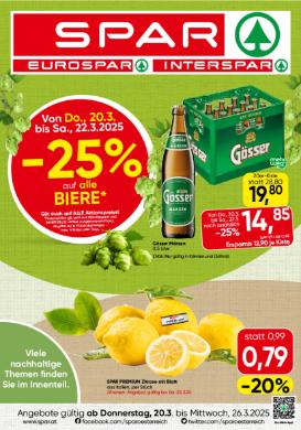 Titelbild des Prospekts von SPAR KTN
