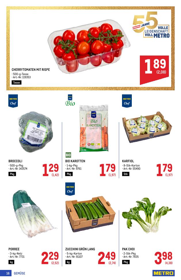 Prospekt von METRO