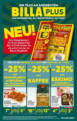 Titelbild des Prospekts von BILLA PLUS BGLD / NOE