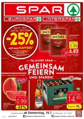 Titelbild des Prospekts von SPAR VBG