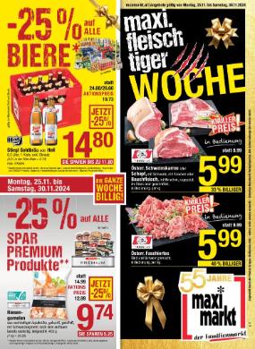Titelbild des Prospekts von Maximarkt Anif / Bruck