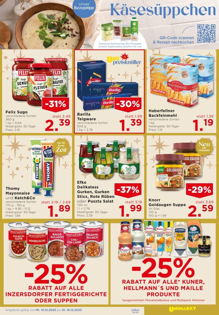 Prospekt von Unimarkt