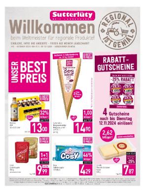 Titelbild des Prospekts von Sutterlüty