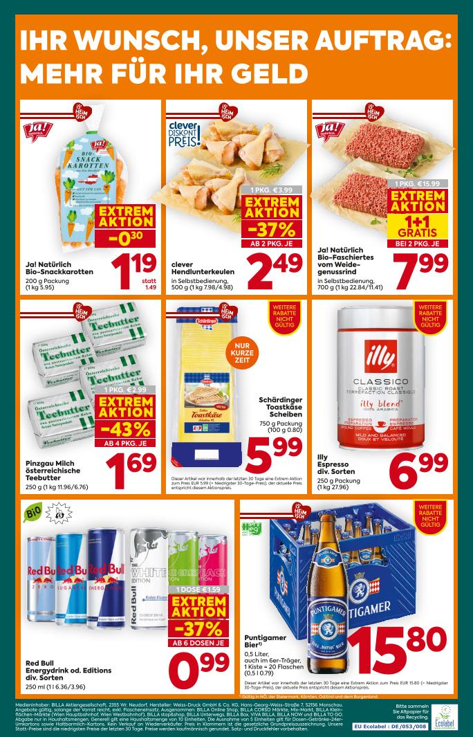 Prospekt von BILLA PLUS