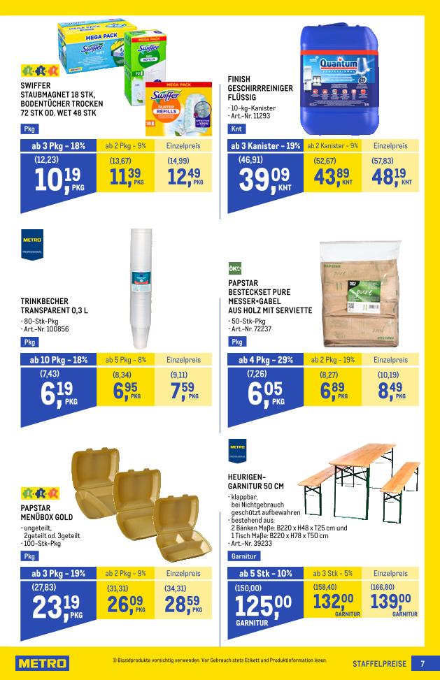 Prospekt von METRO