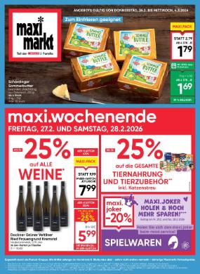 Titelbild des Prospekts von Maximarkt Wels / Ried / Vöcklabruck