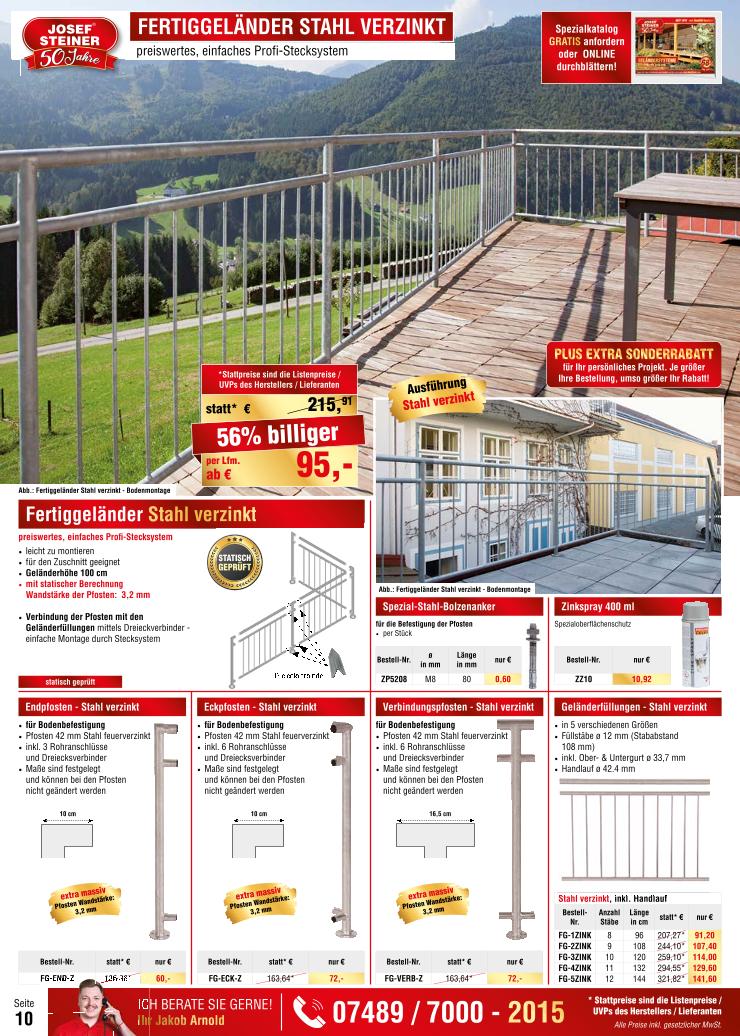Prospekt von Josef Steiner