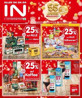 Titelbild des Prospekts von INTERSPAR VBG