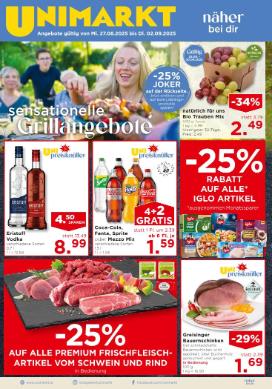 Titelbild des Prospekts von Unimarkt Ost
