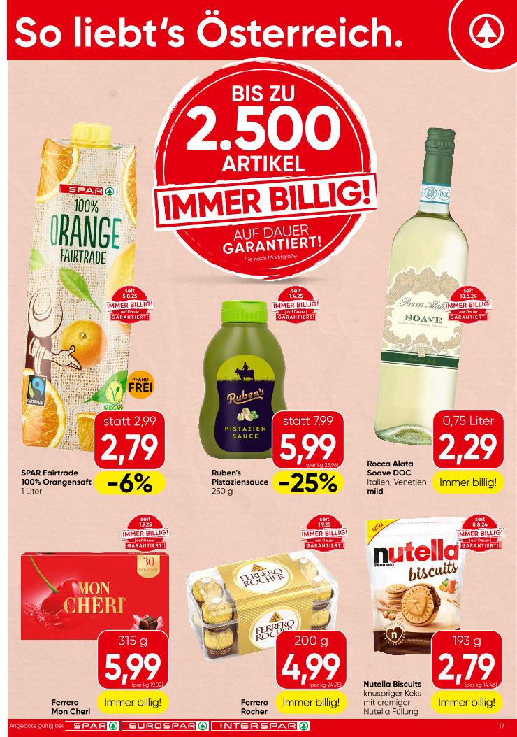 Prospekt von SPAR