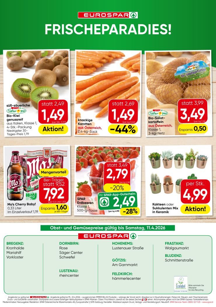 Prospekt von EUROSPAR