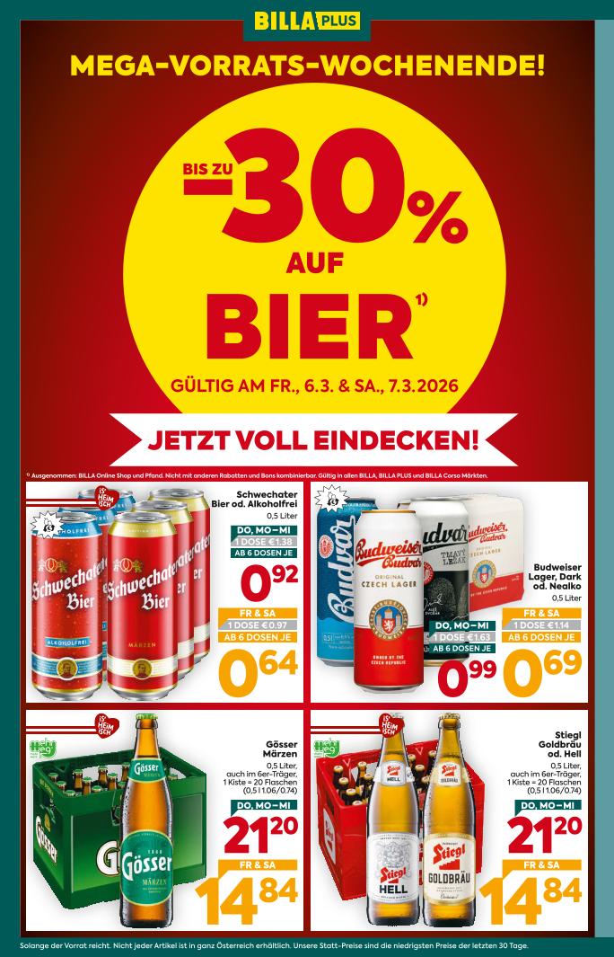 Prospekt von BILLA PLUS