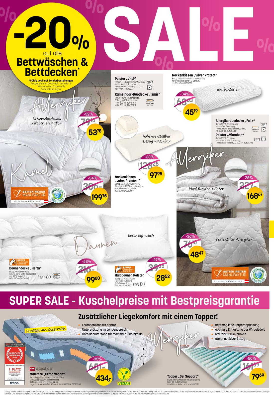 Prospekt von Betten Reiter