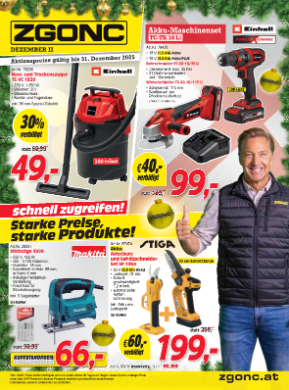 Titelbild des Prospekts von ZGONC