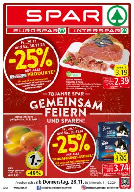 Titelbild des Prospekts von SPAR KTN