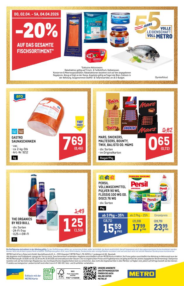 Prospekt von METRO