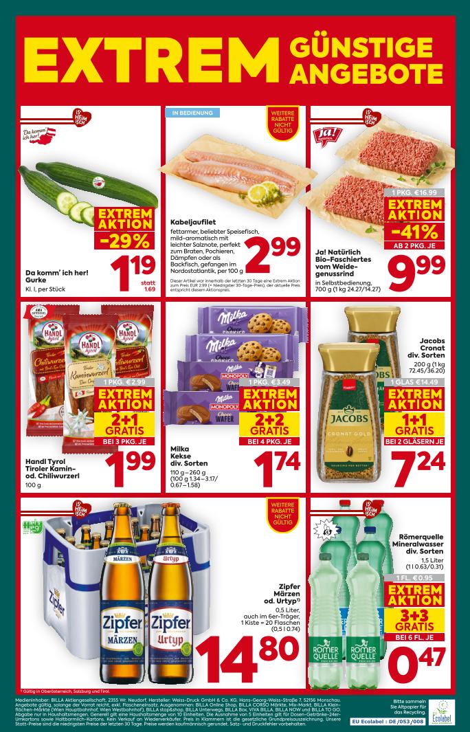 Prospekt von BILLA PLUS