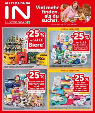 Titelbild des Prospekts von INTERSPAR VBG