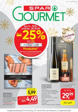 Titelbild des Prospekts von SPAR Gourmet