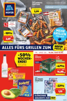 Titelbild des Prospekts von HOFER