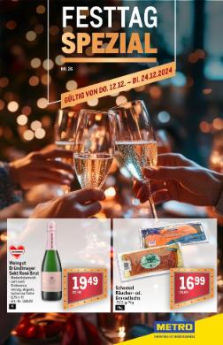 Titelbild des Prospekts von METRO FESTTAG SPEZIAL