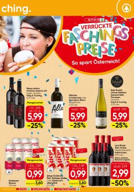 Titelbild des Prospekts von SPAR Einleger Fasching VBG / W / NOE / BGLD / STMK / KTN