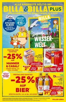 Titelbild des Prospekts von BILLA SBG