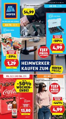 Titelbild des Prospekts von HOFER