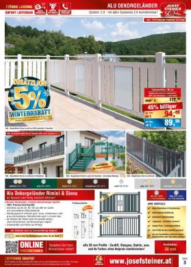 Titelbild des Prospekts von Josef Steiner