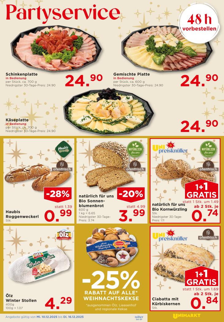 Prospekt von Unimarkt