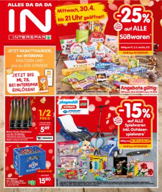 Titelbild des Prospekts von INTERSPAR STMK