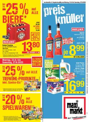 Titelbild des Prospekts von Maximarkt Anif / Bruck
