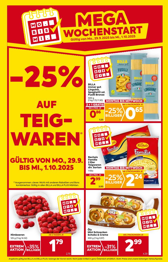 Prospekt von BILLA