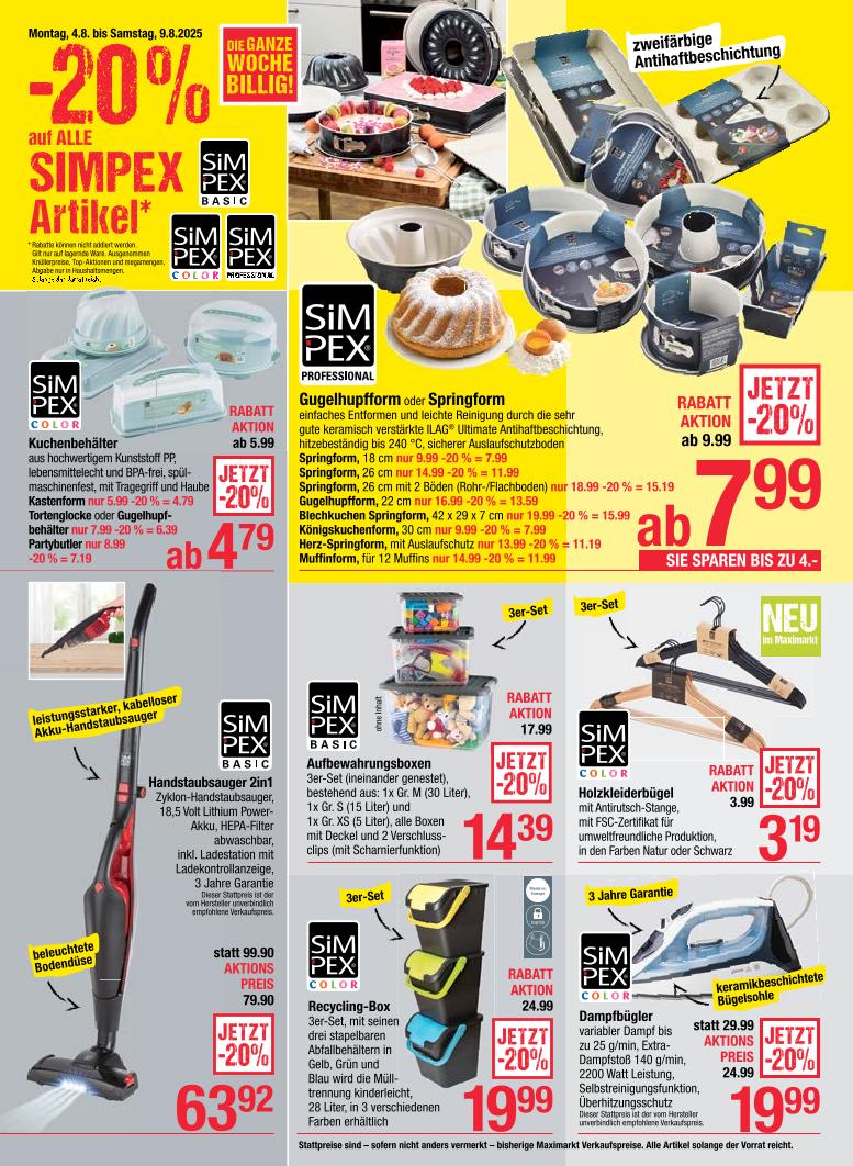 Prospekt von Maximarkt