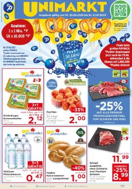 Titelbild des Prospekts von Unimarkt