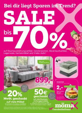 Titelbild des Prospekts von mömax