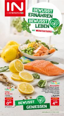 Titelbild des Prospekts von INTERSPAR Bewusst Leben