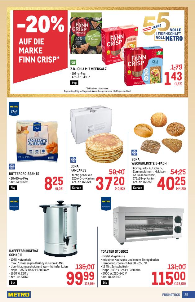 Prospekt von METRO
