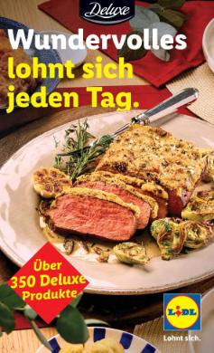 Titelbild des Prospekts von Lidl Deluxe Weihnachten