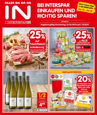 Titelbild des Prospekts von INTERSPAR NÖ / BGLD