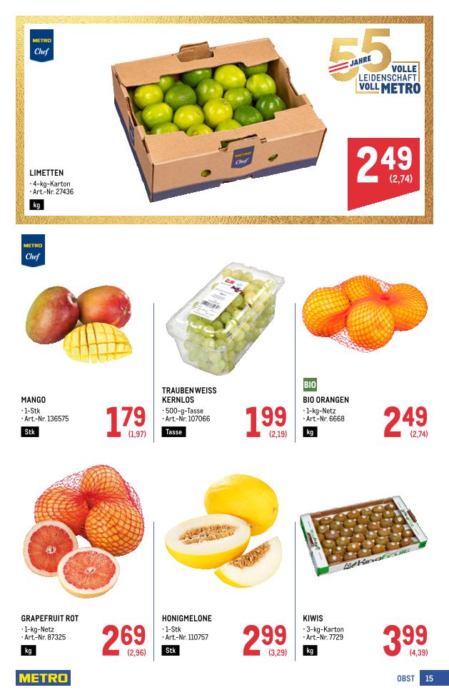 Prospekt von METRO