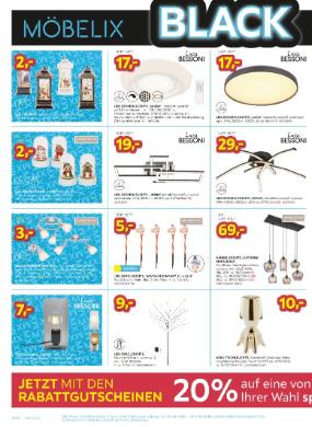 Titelbild des Prospekts von Möbelix Black Special