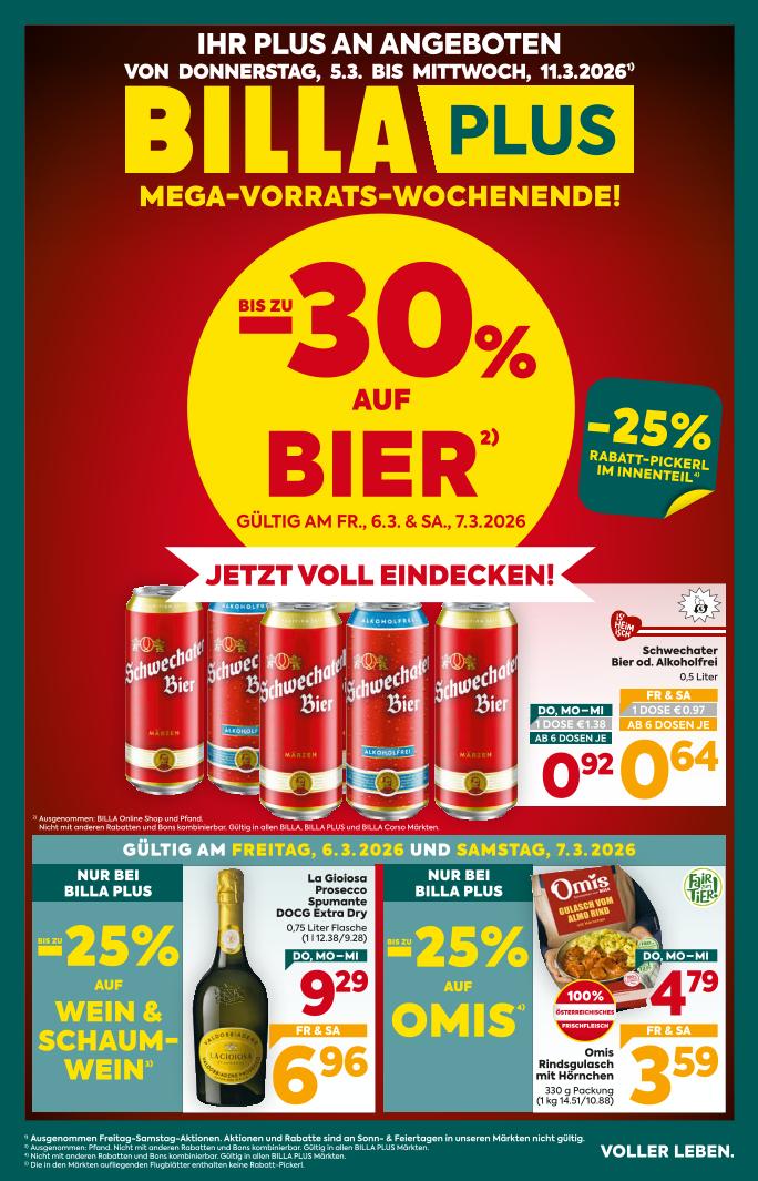 Prospekt von BILLA PLUS